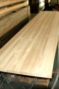 Oak full stave worktops full lamellas countertop butcher block table top 4