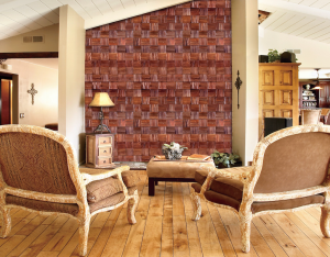 Austrailian Red Eucalyptus 3D Wall Panels View