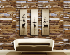 Teak 3D Wall Panels view